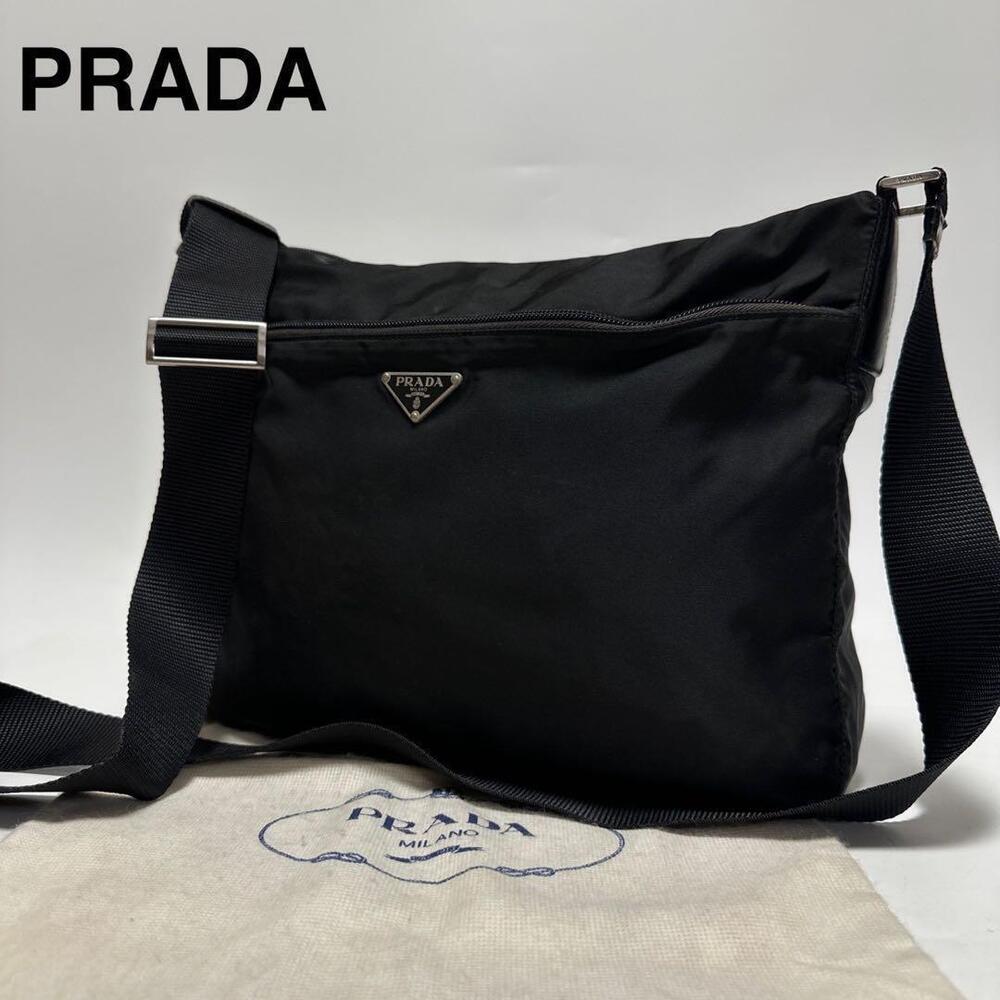 Prada Triangle Black Camera Bag Shoulder Messenger